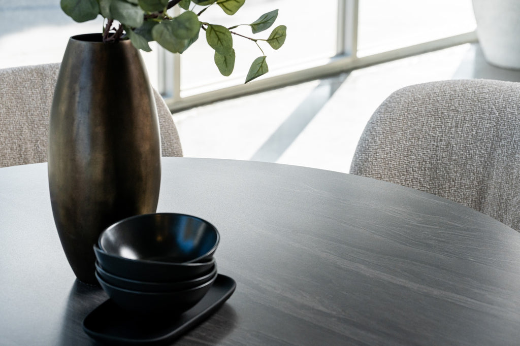 Scandi Large Dining Table Black Sand - image 36