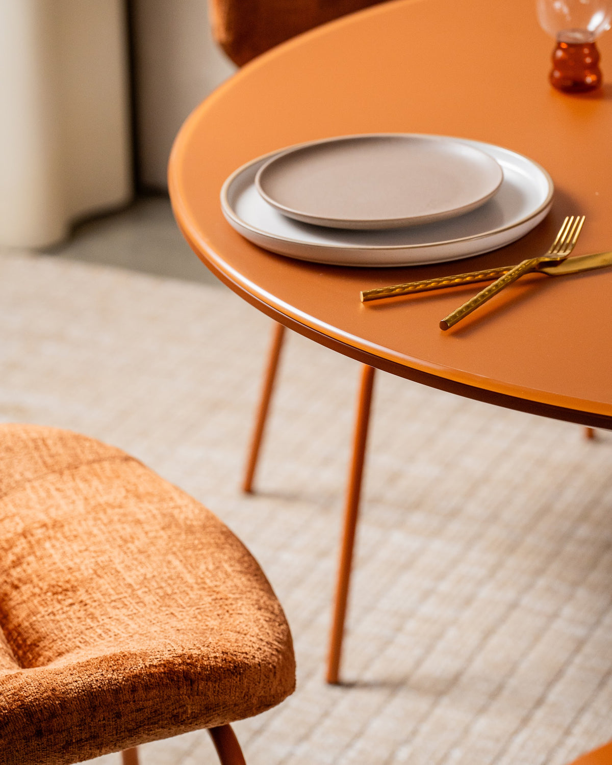 Elan Dining Table Matte Pumpkin - image 15