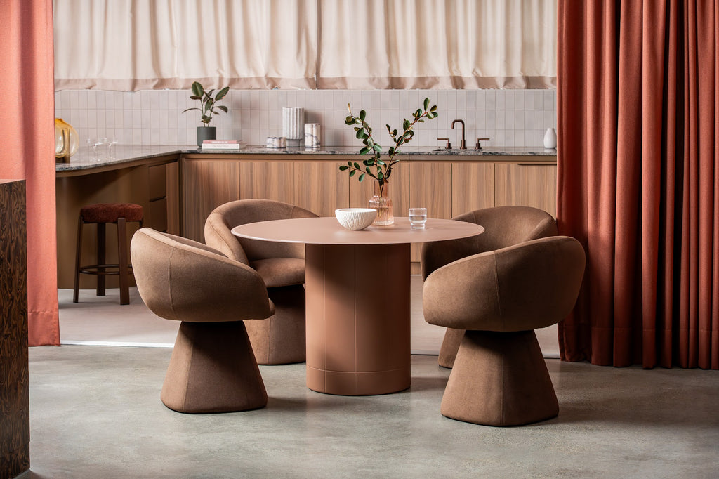 Rimini Dining Table Matte Chestnut - image 18