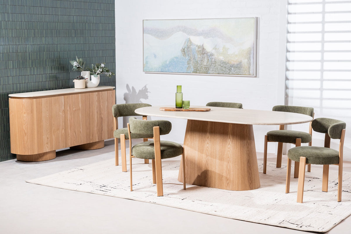 Waverley Large Dining Table White Travertine - image 8