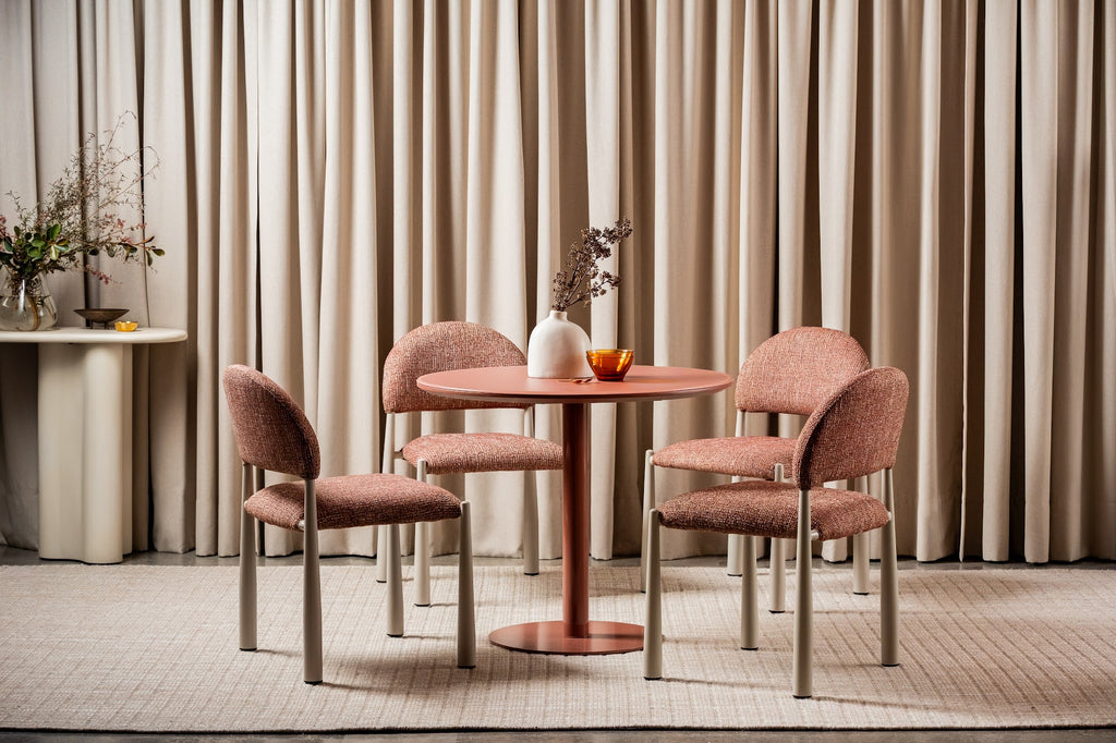 Positano Dining Table Matte Dusty Rose - image 9