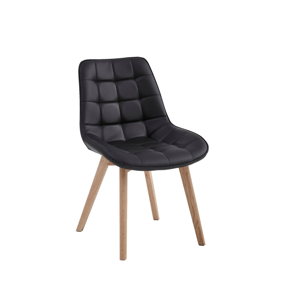 Forest Dining Chair Black / Natural (Set of 2)