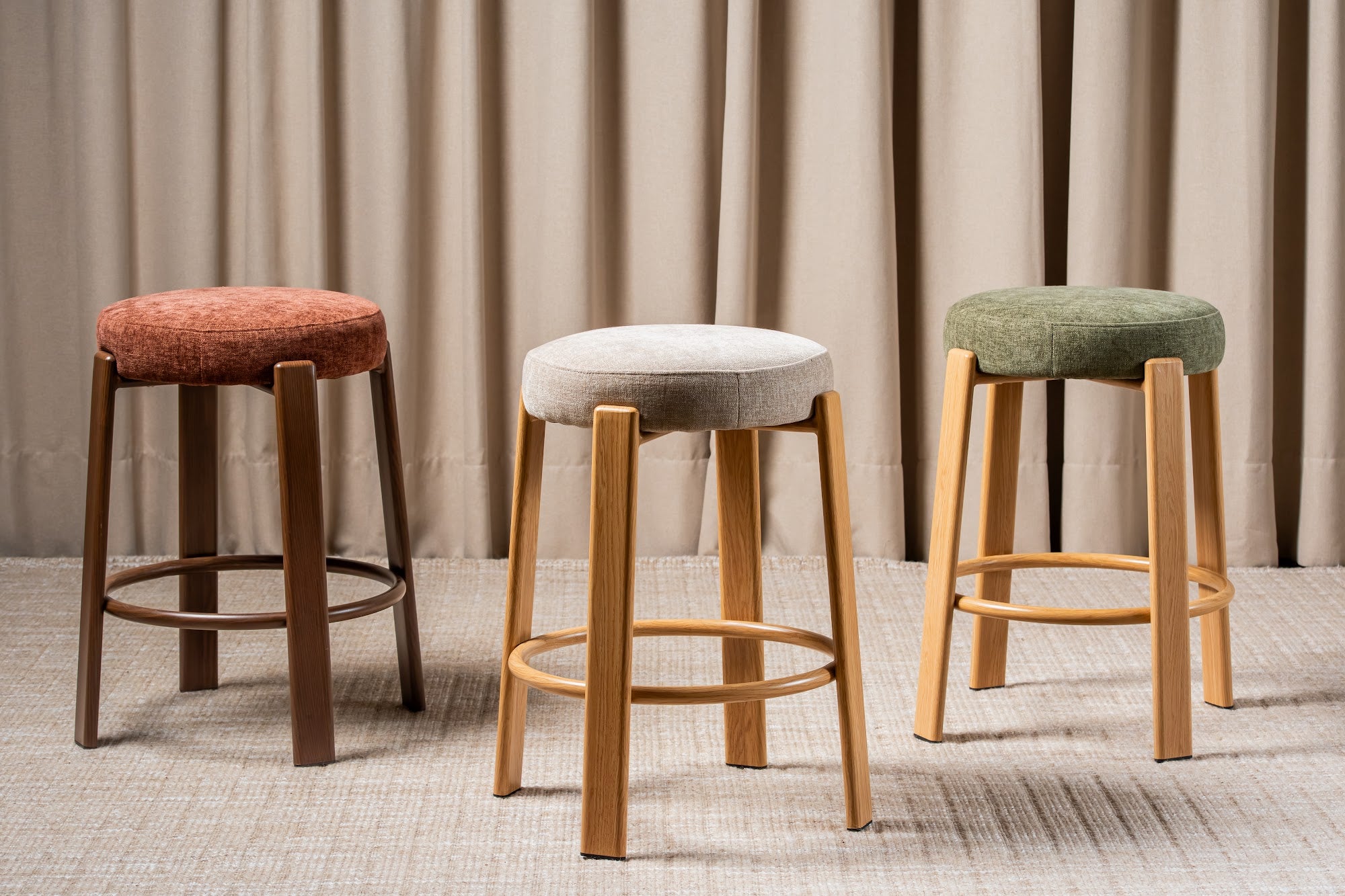 Bergen Bar Stool Forest / Natural (Set of 2) - image 2