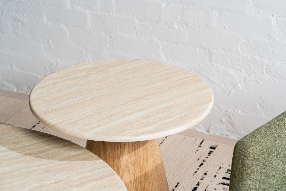 Waverley Side Table White Travertine - image 12