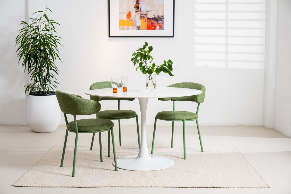 Scandi Large Dining Table Snow White - image 11