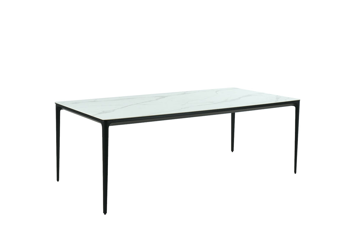 Magnate Outdoor Dining Table White Marble - image 2