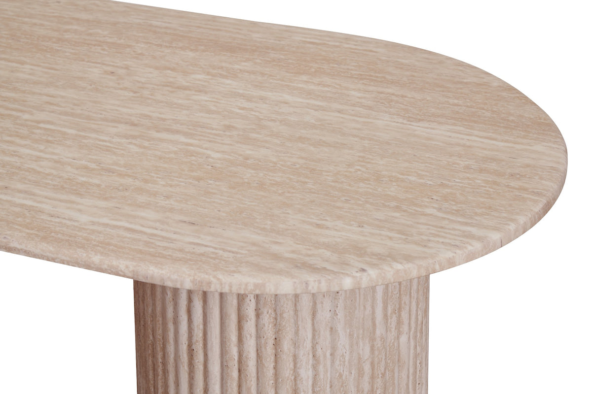 Pompeii Rectangular Dining Table Travertine - image 5
