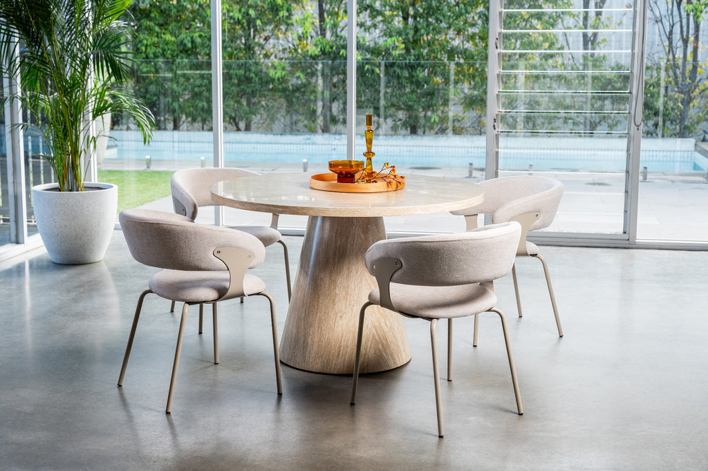 Tessa Round Dining Table French Fawn - image 12