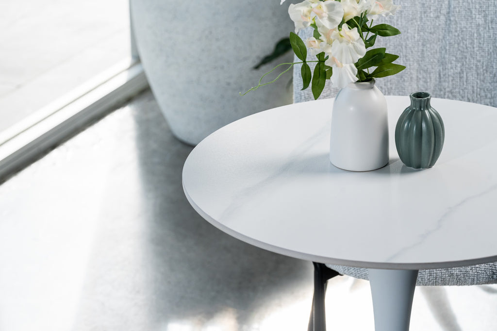 Scandi Small Dining Table Snow White - image 19