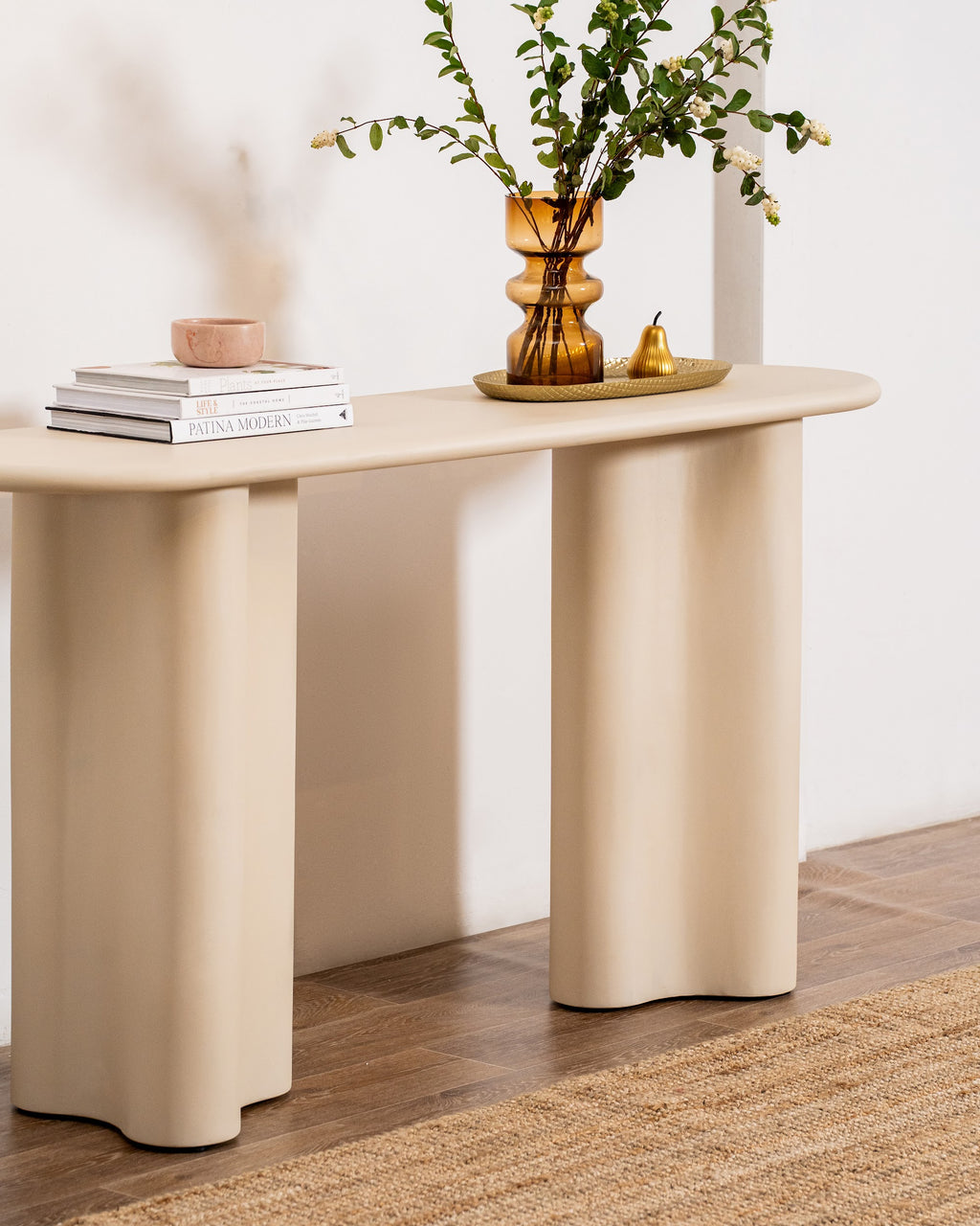 Coastal Console Table Pebble - image 13