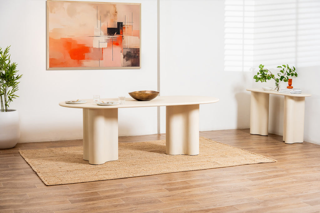 Coastal Dining Table Pebble - image 4