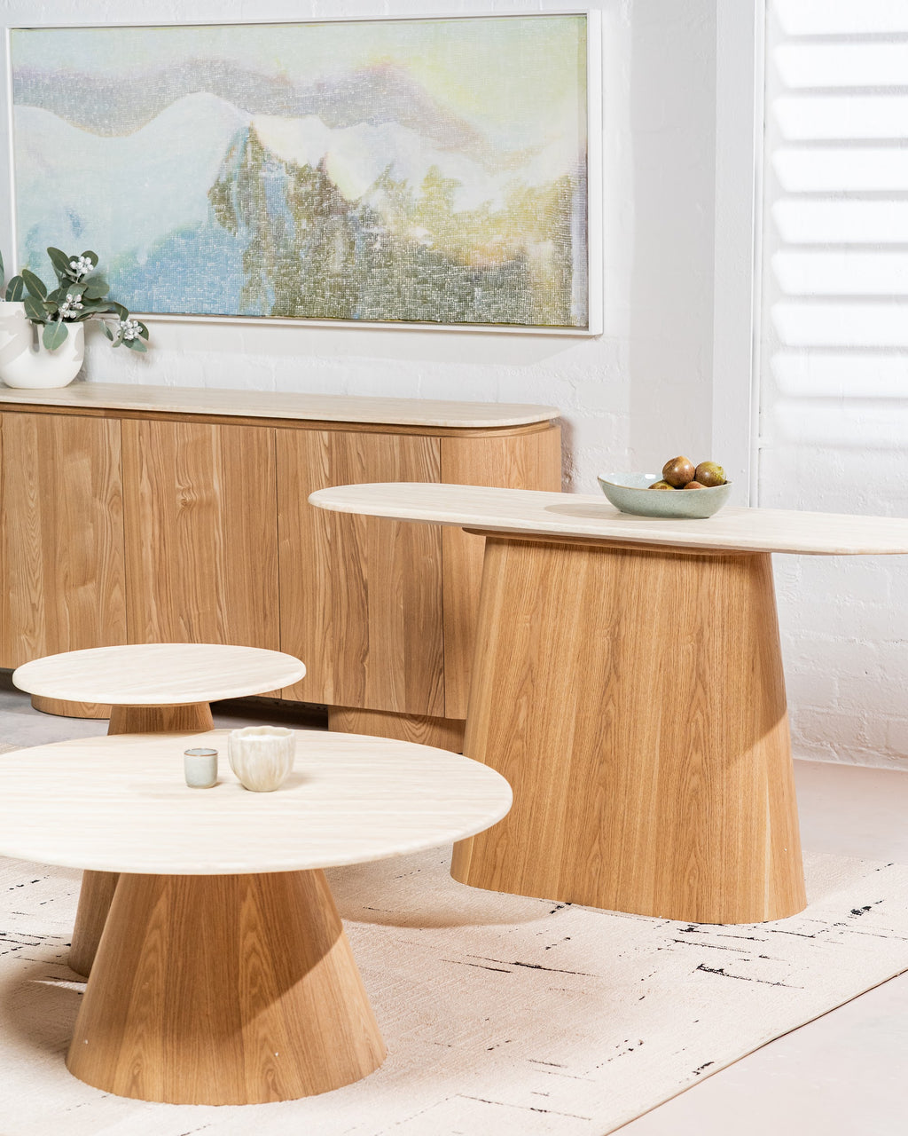 Waverley Round Coffee Table White Travertine - image 14