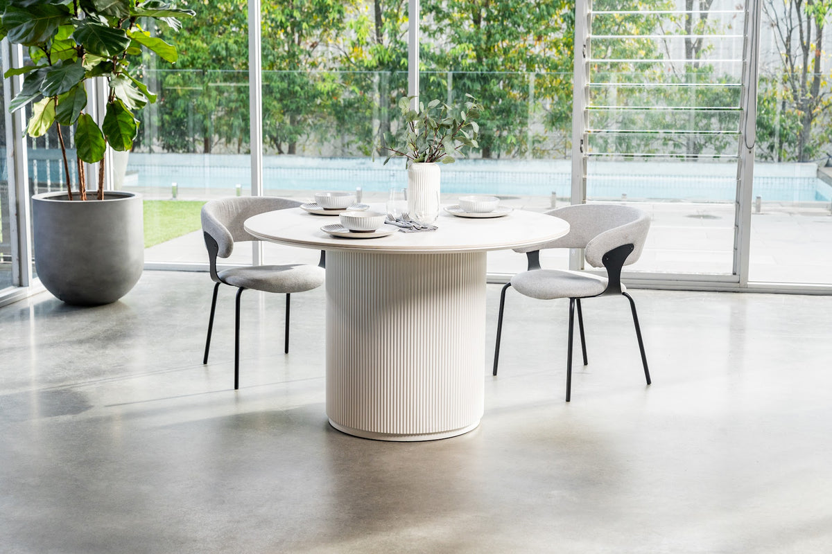 Windsor Dining Table Snow White Ceramic - image 22