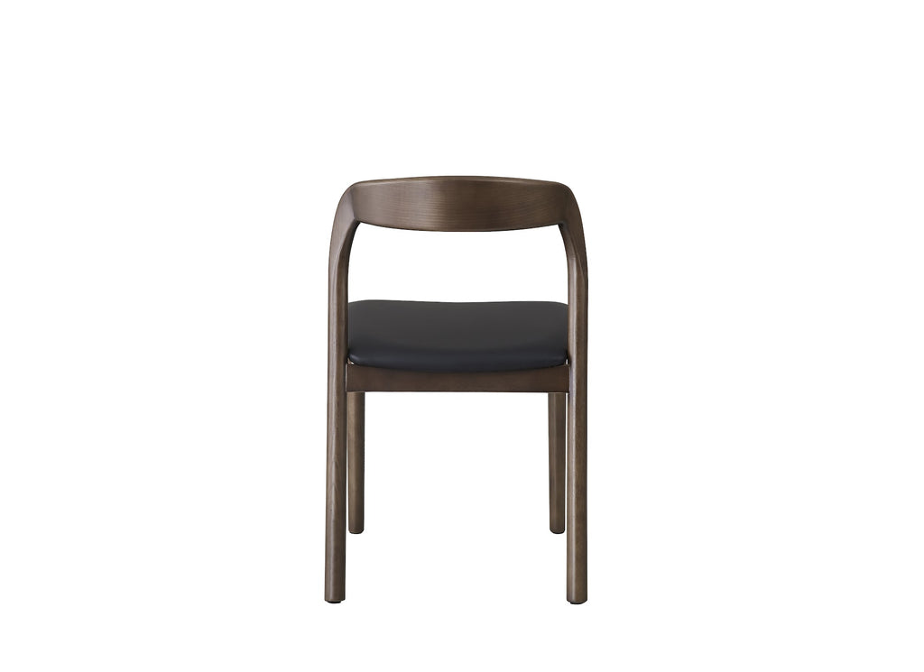 Inari Dining Chair Walnut / Black PU (Set of 2) - image 5