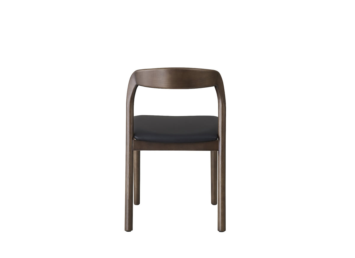 Inari Dining Chair Walnut / Black PU (Set of 2) - image 5