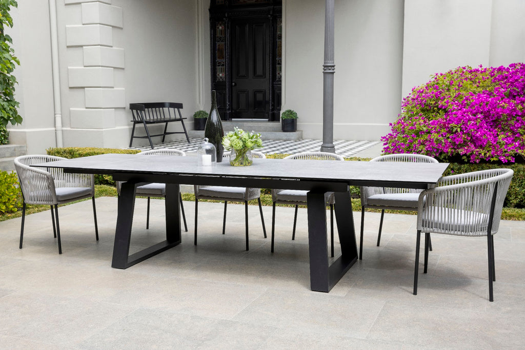 Baluga Extension Dining Table Andesite Ceramic - image 10