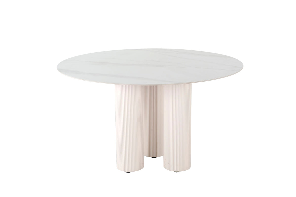 Cuba Round Dining Table White Sevella - image 3