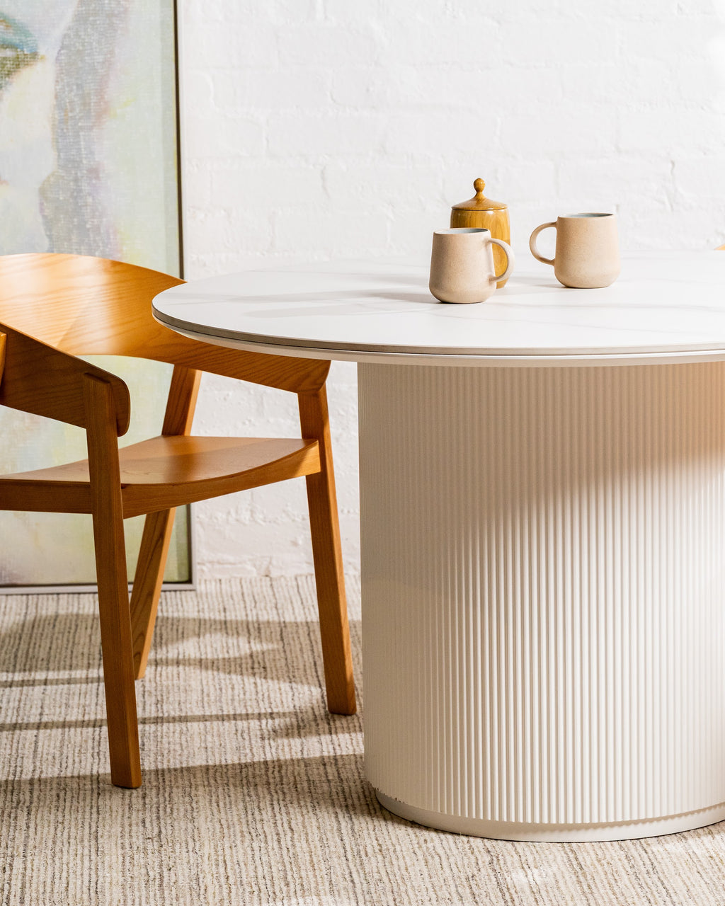 Windsor Dining Table Snow White Ceramic - image 54