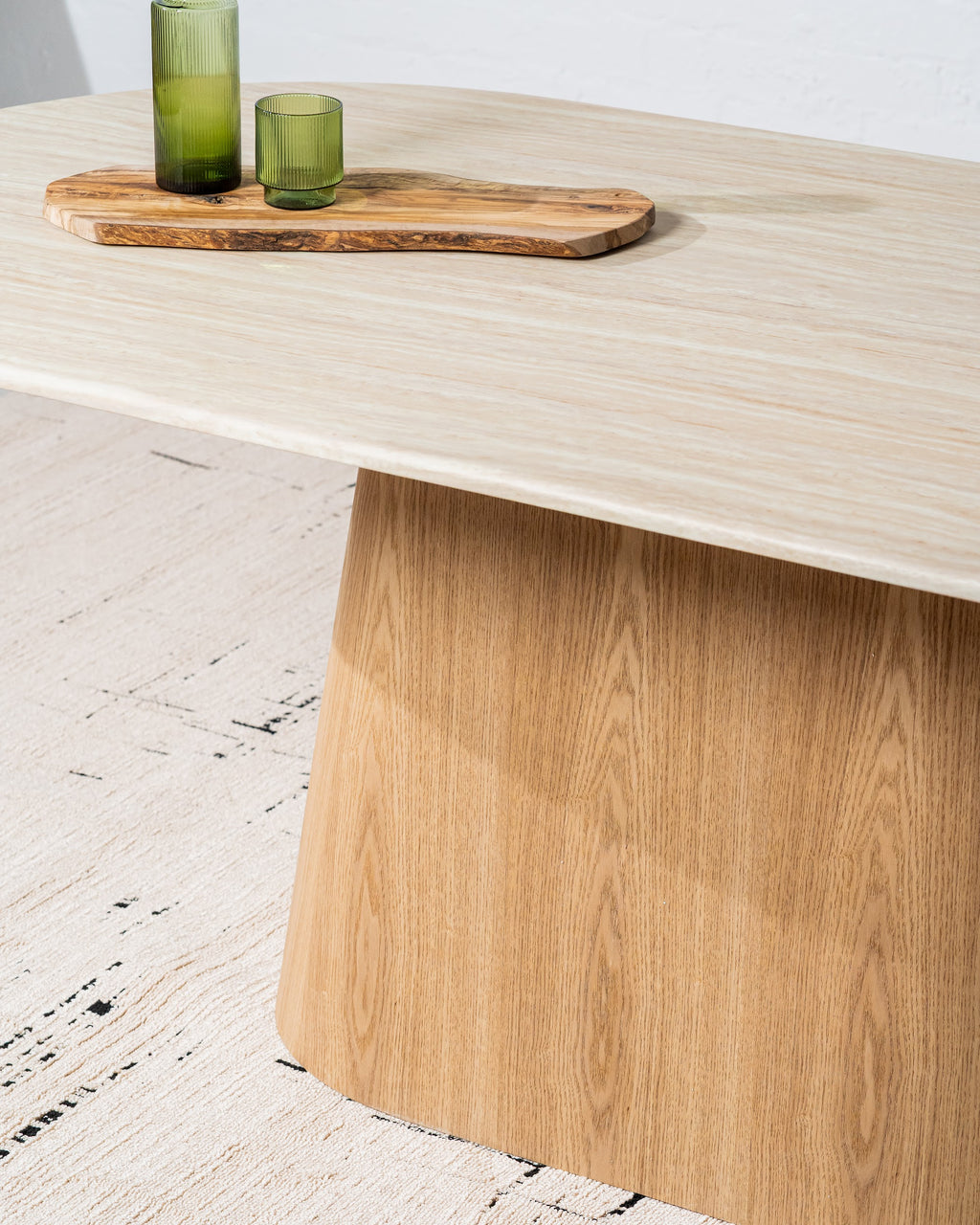 Waverley Large Dining Table White Travertine - image 5