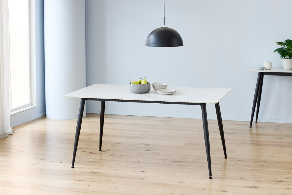 Bentley Dining Table Snow White Ceramic - image 3