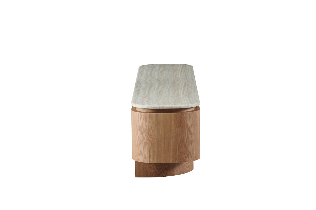 Waverley TV Unit White Travertine - image 4