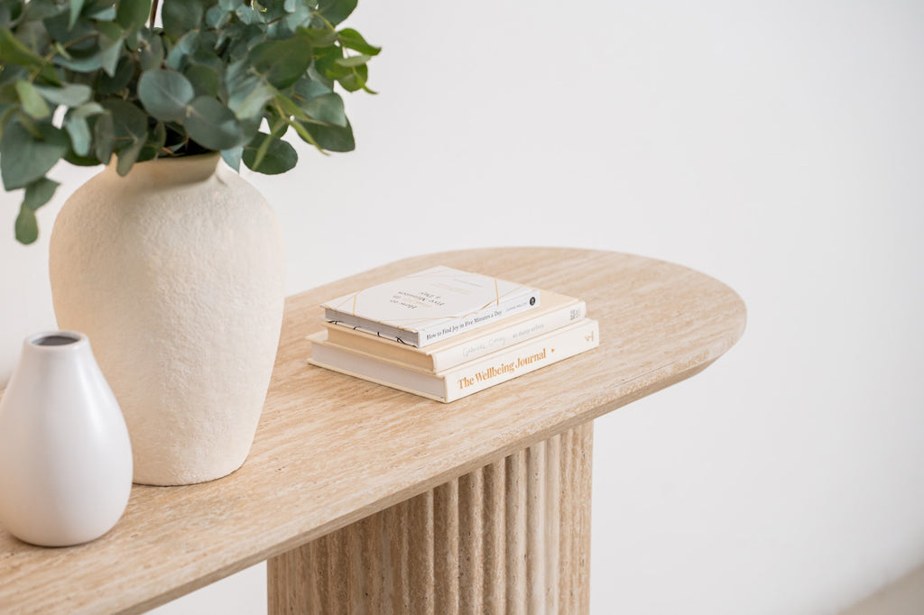 Milos Console Table Limestone - image 2