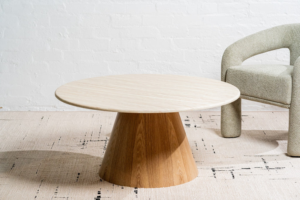 Waverley Round Coffee Table White Travertine - image 7