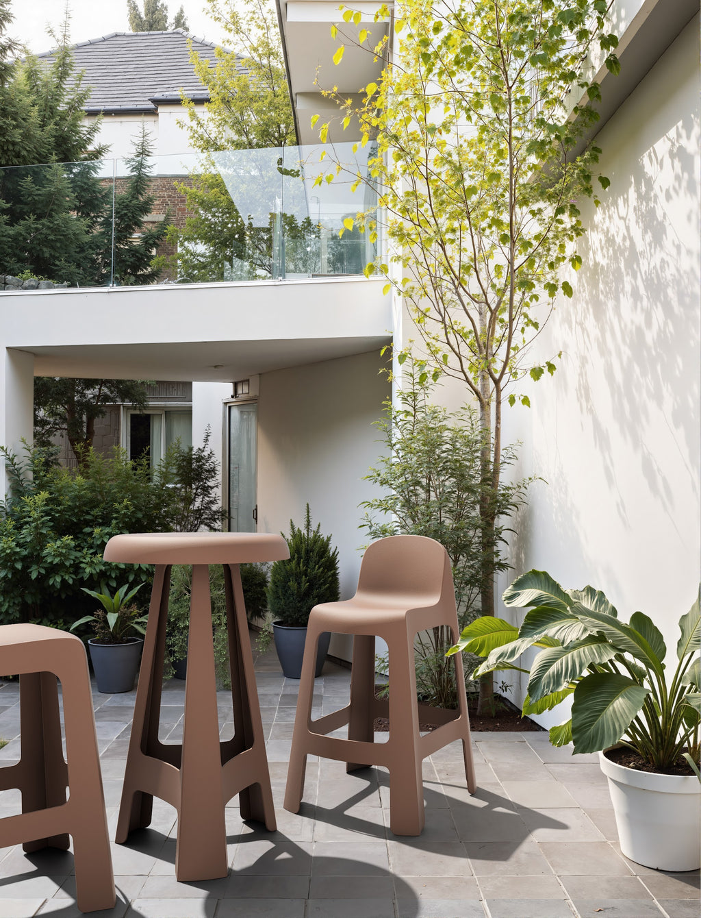 Bondi Outdoor Bar Table Mocha Brown