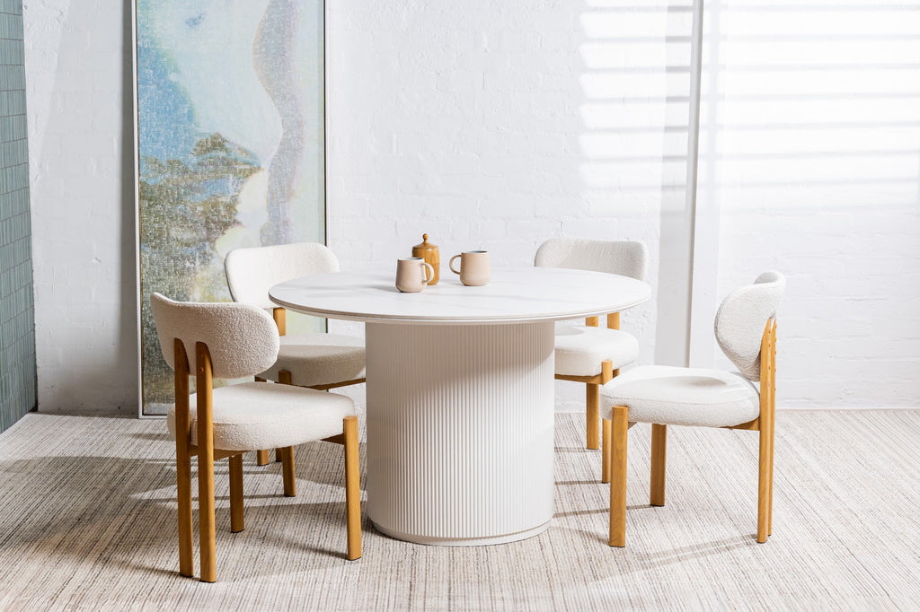 Windsor Dining Table Snow White Ceramic - image 43