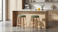 Bergen Bar Stool Forest / Natural (Set of 2)