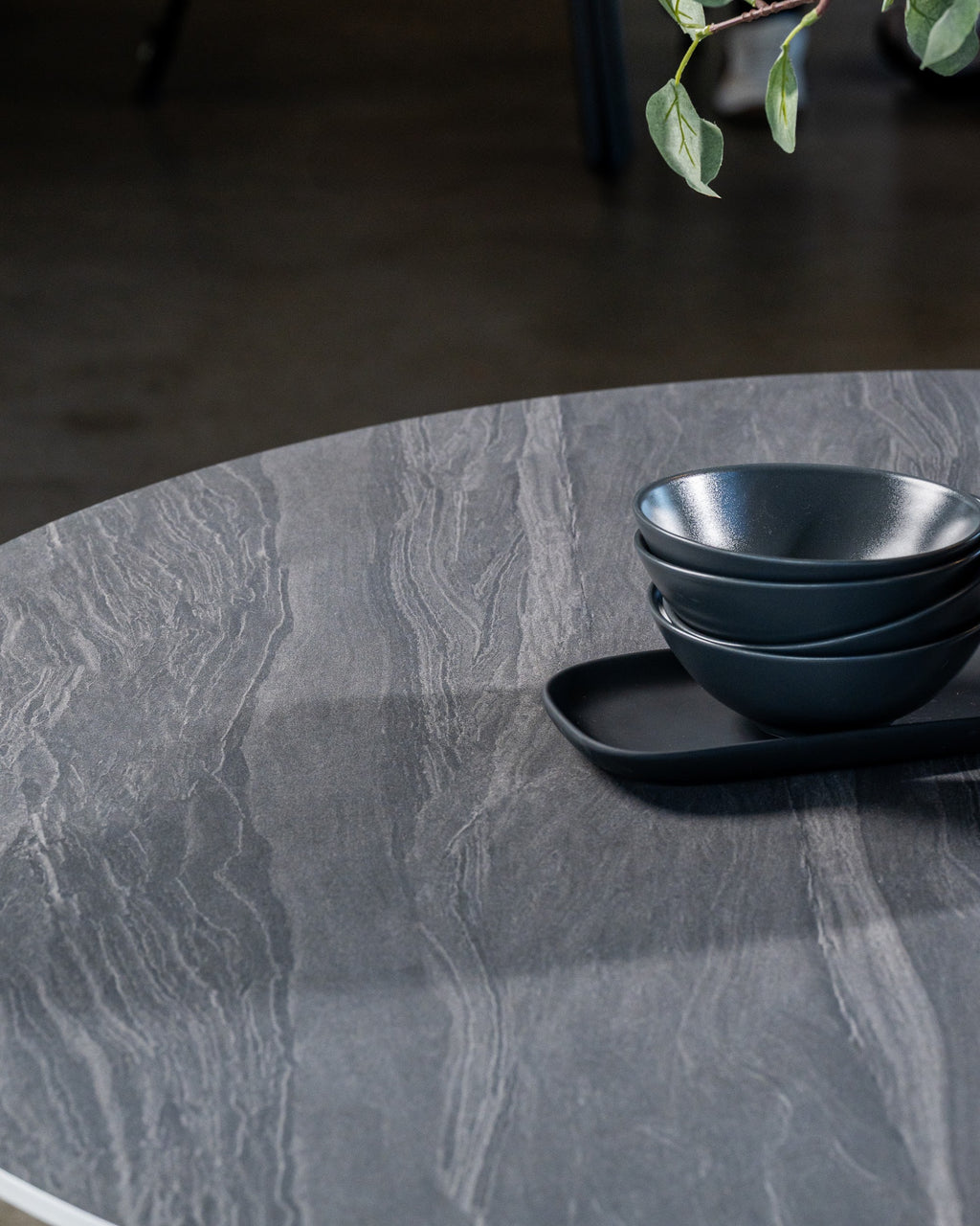 Scandi Large Dining Table Black Sand - image 7