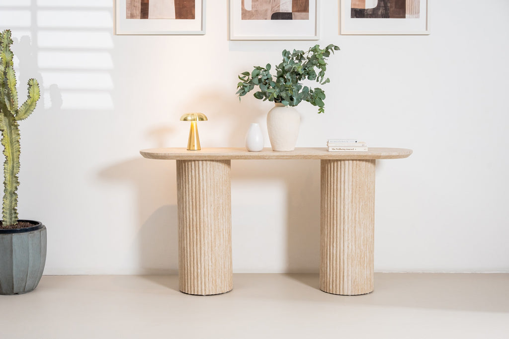 Milos Console Table Limestone