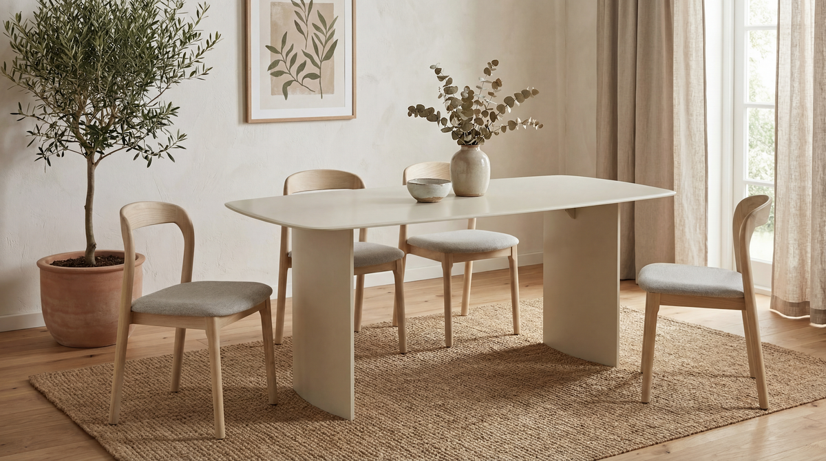 Vardo Dining Table Matte Tofu - image 2