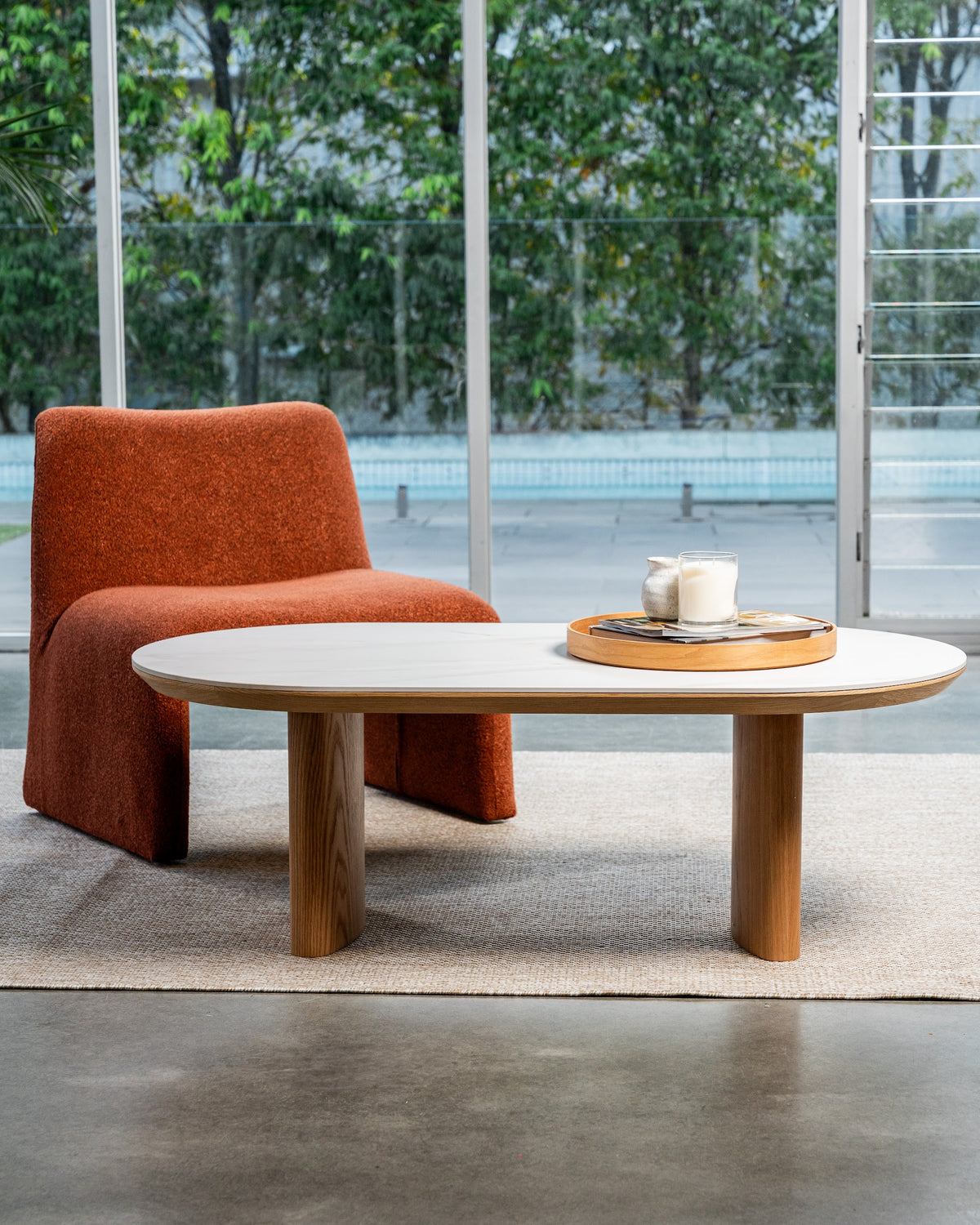 Lucerne Coffee Table Natural With Ceramic - image 2
