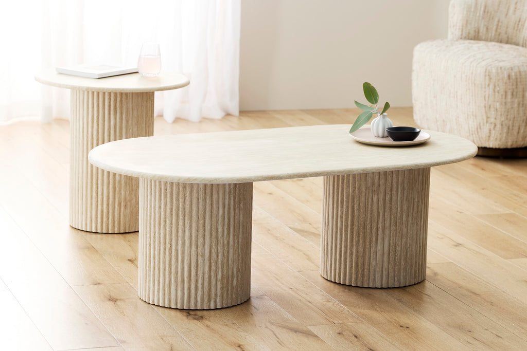 Pompeii Side Table Travertine - image 4