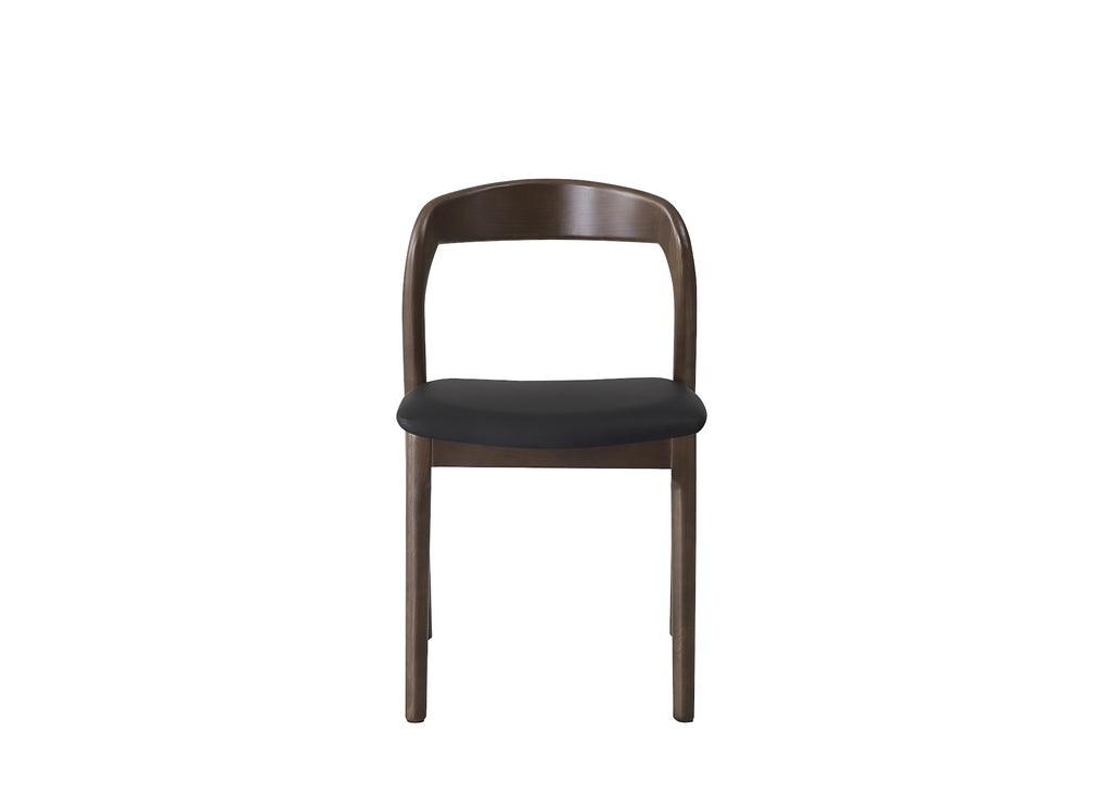Inari Dining Chair Walnut / Black PU (Set of 2) - image 3
