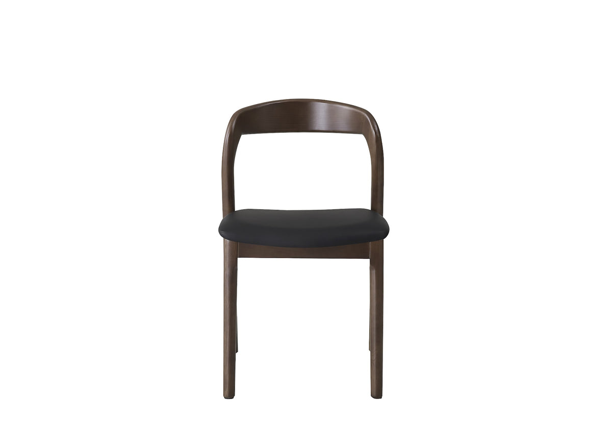 Inari Dining Chair Walnut / Black PU (Set of 2) - image 3