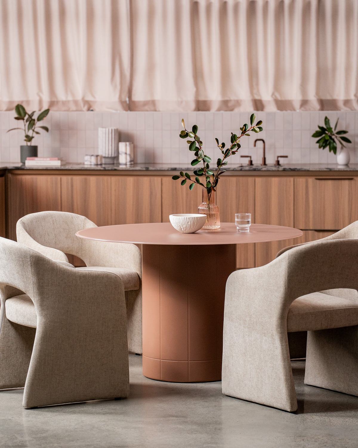Rimini Dining Table Matte Chestnut - image 9