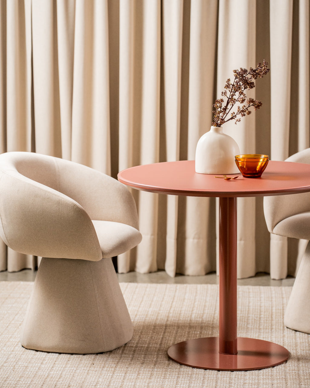 Positano Dining Table Matte Dusty Rose - image 23