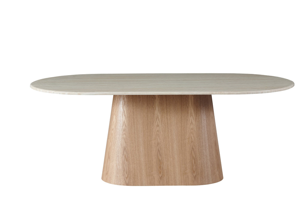 Waverley Large Dining Table White Travertine - image 3