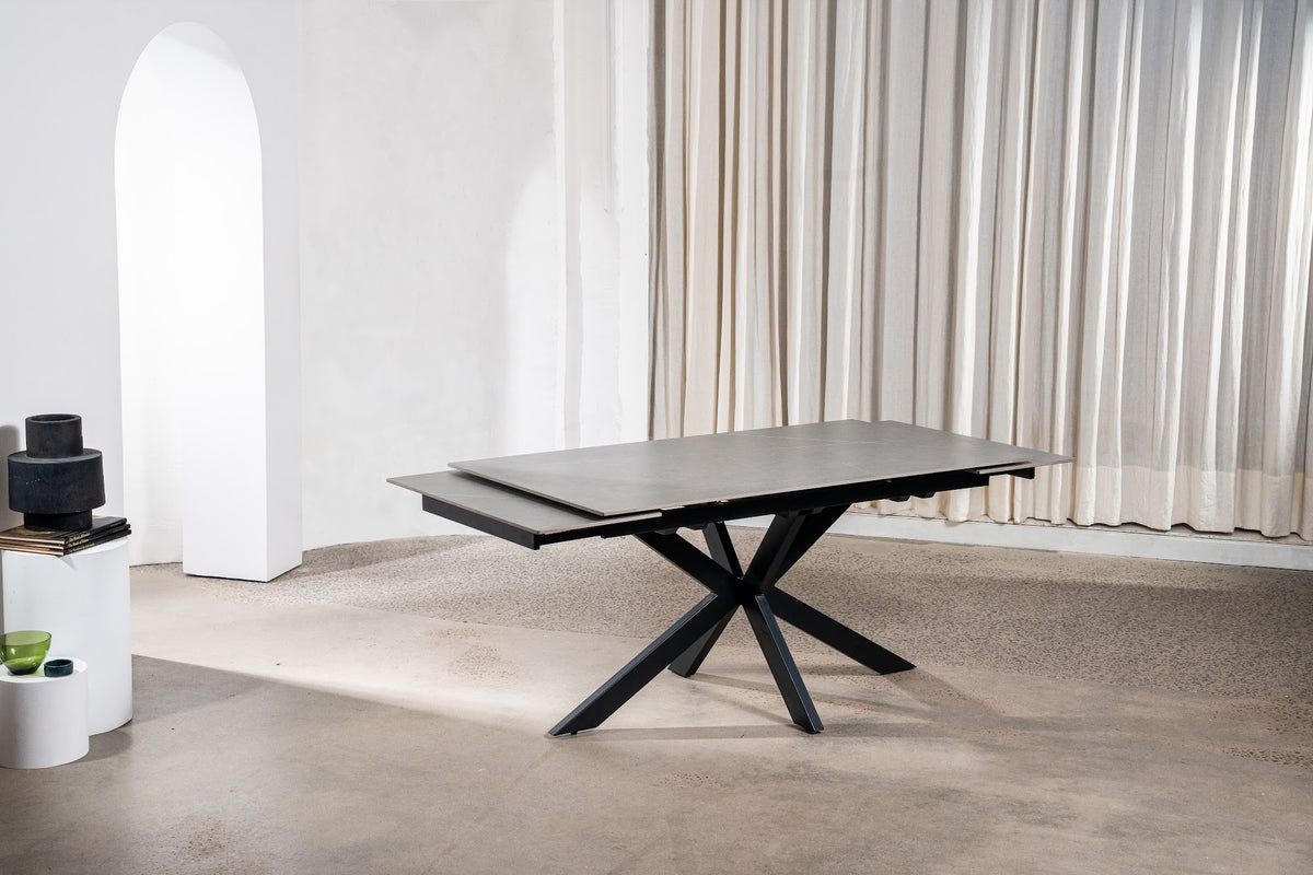 Newcastle Extension Dining Table Bulgarian Grey Ceramic - image 4