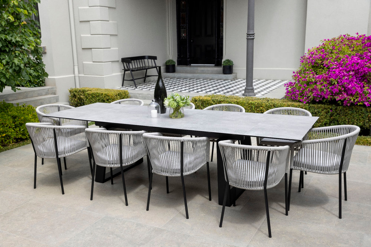 Baluga Extension Dining Table Andesite Ceramic - image 11