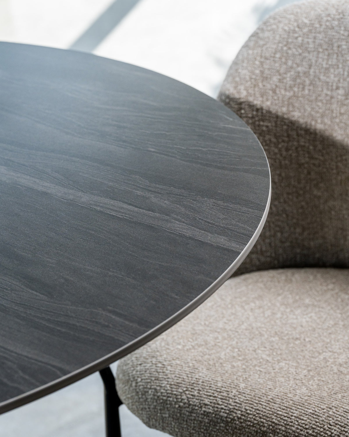 Scandi Large Dining Table Black Sand - image 38