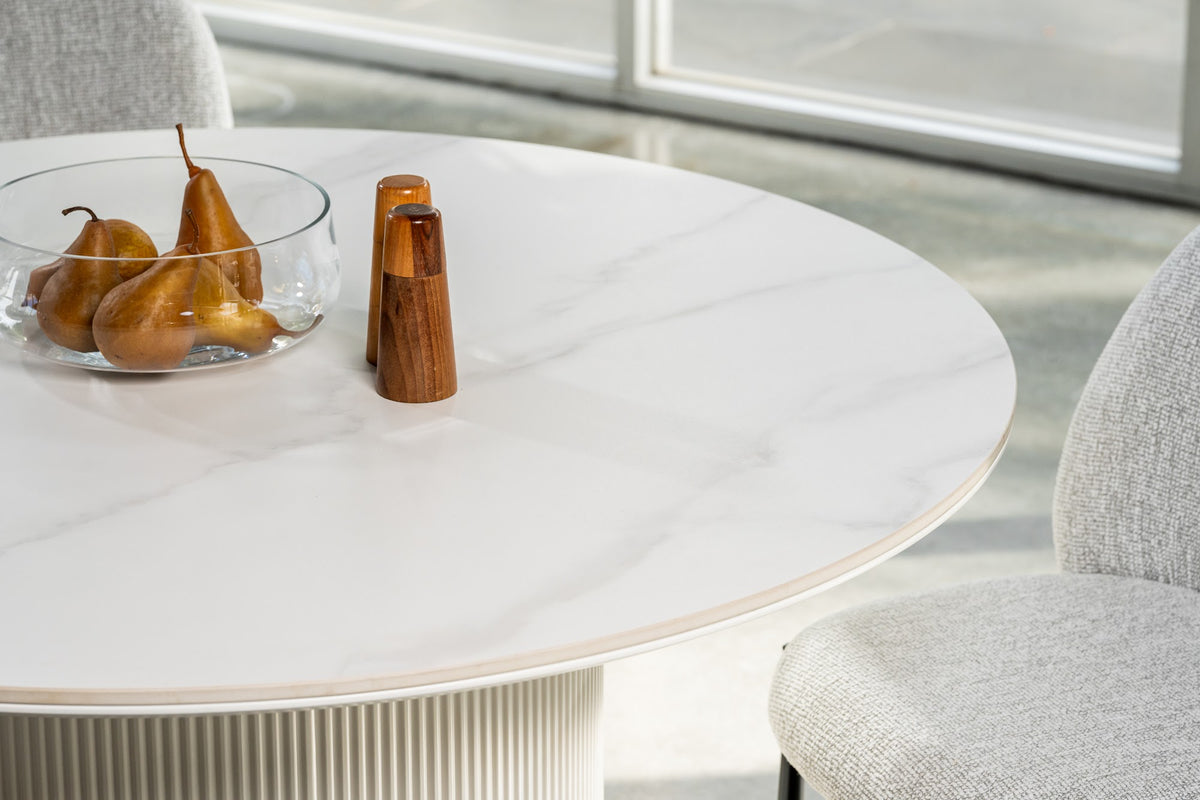 Windsor Dining Table Snow White Ceramic - image 35