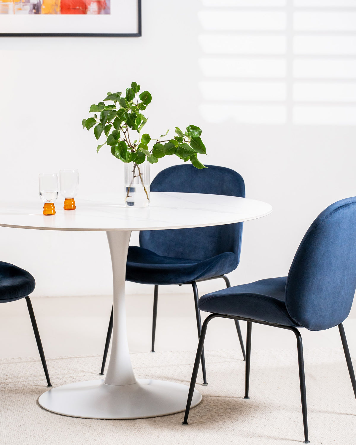 Scandi Large Dining Table Snow White - image 6