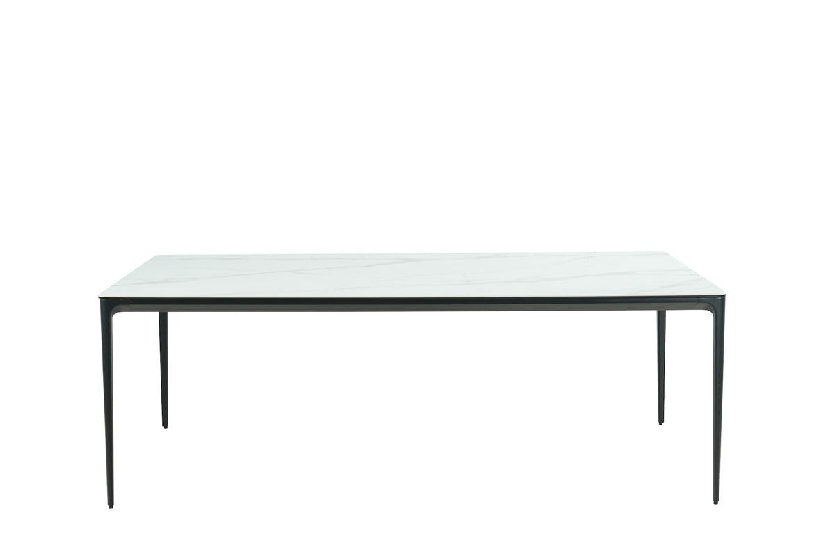 Magnate Outdoor Dining Table White Marble - image 3