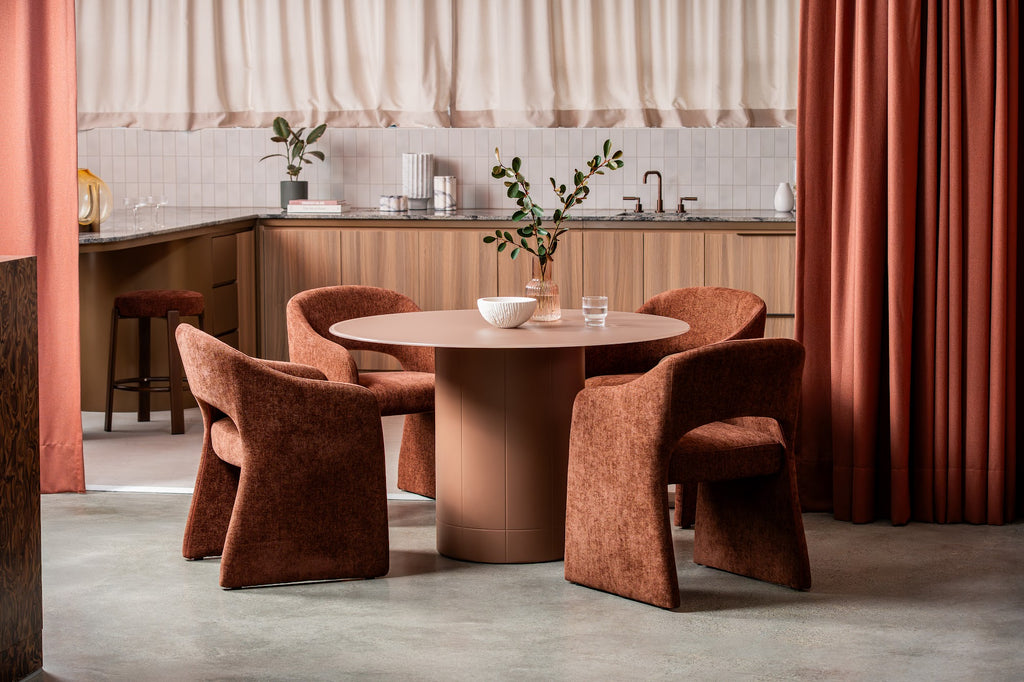 Rimini Dining Table Matte Chestnut - image 4