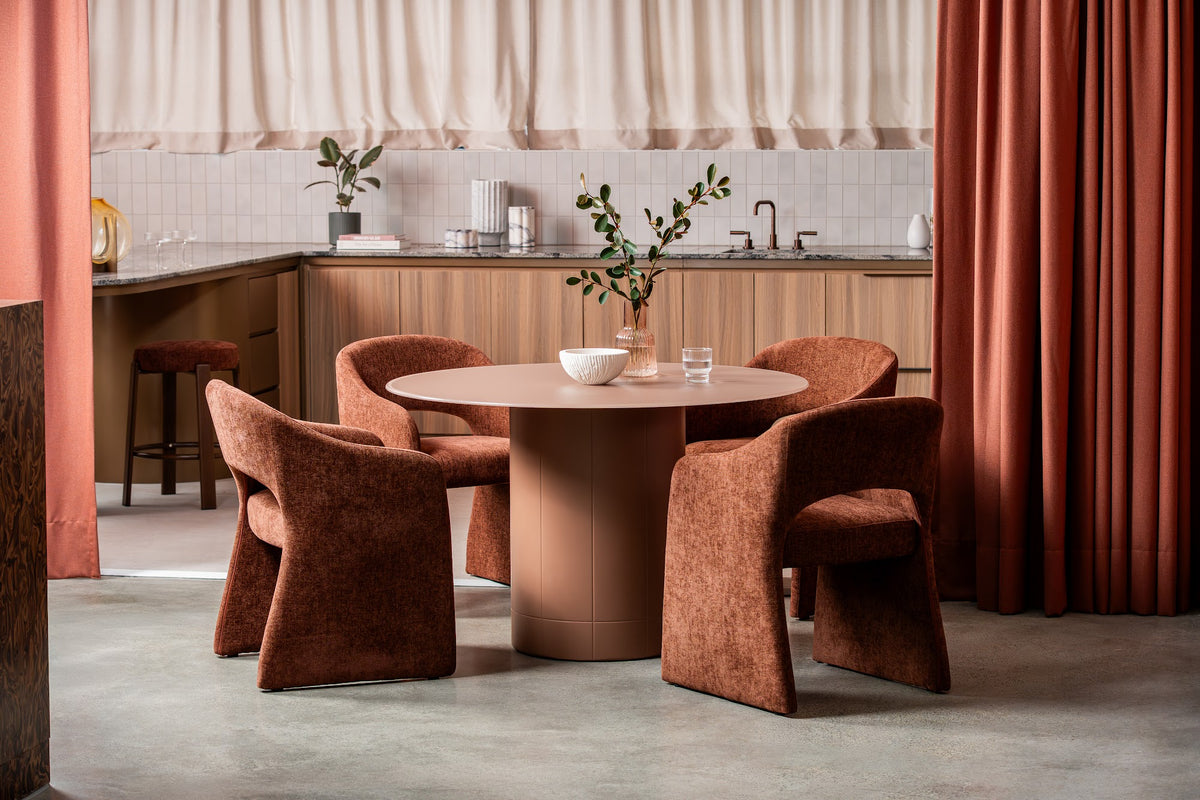 Rimini Dining Table Matte Chestnut - image 4