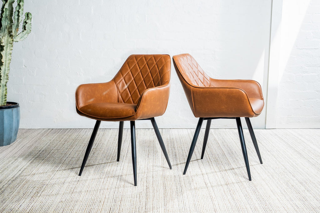 Zeus Dining Chair Cognac (Set of 2) - image 9