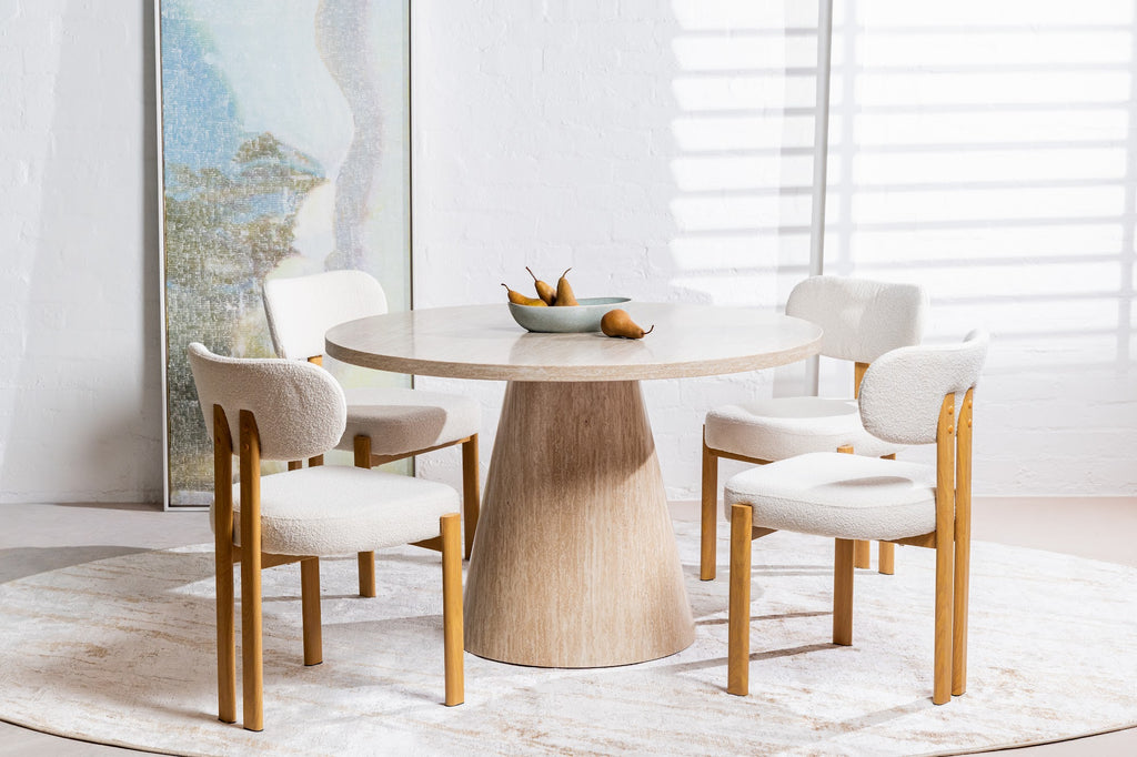 Tessa Round Dining Table French Fawn - image 2